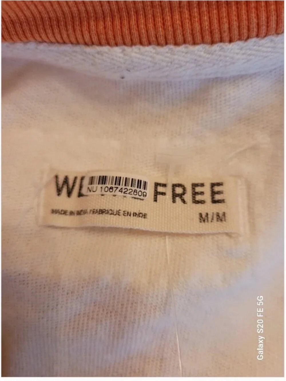 Free People Embroidered Sun-and-Wave Patch Graphic Cotton Tshirt size M